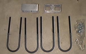 2 inch Drop kit ( 2 blocks,4 Ubolts, nuts, washers)